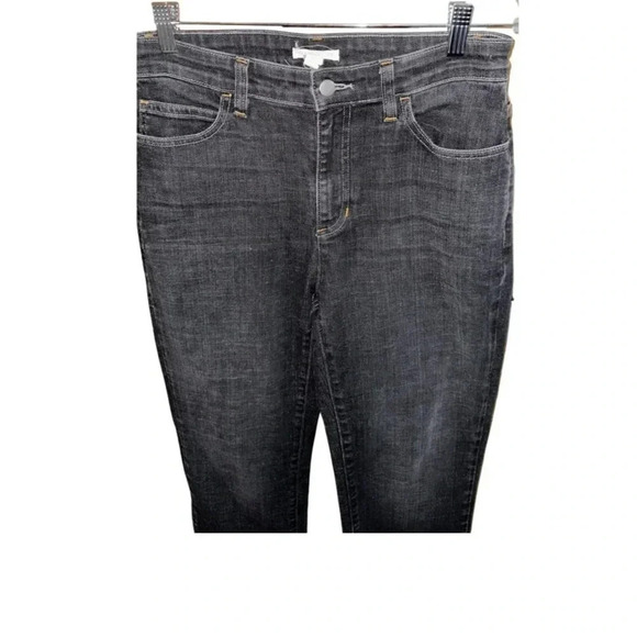 Eileen Fisher Dark Gray Organic Cotton Straight Leg Jeans Size 4 - Picture 2 of 8